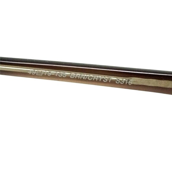 Zimco USA Brown Rectangular Eyeglasses Frames 49 19 135 Add Your Custom Lenses - Picture 6 of 6